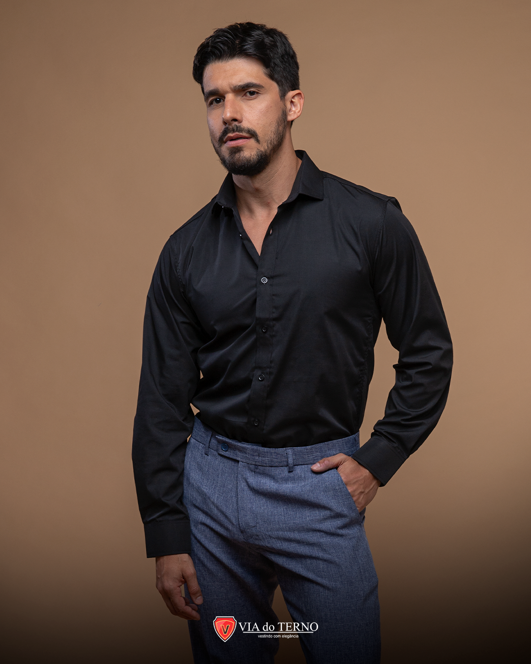 camisa mista preta 2