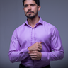 03 camisa social slim lilas via do terno