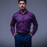 05 camisa social slim roxa via do terno