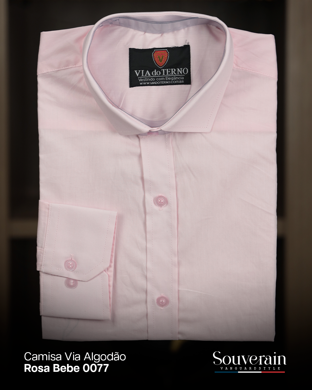 camisa via algodao rosa bebe 0077 2