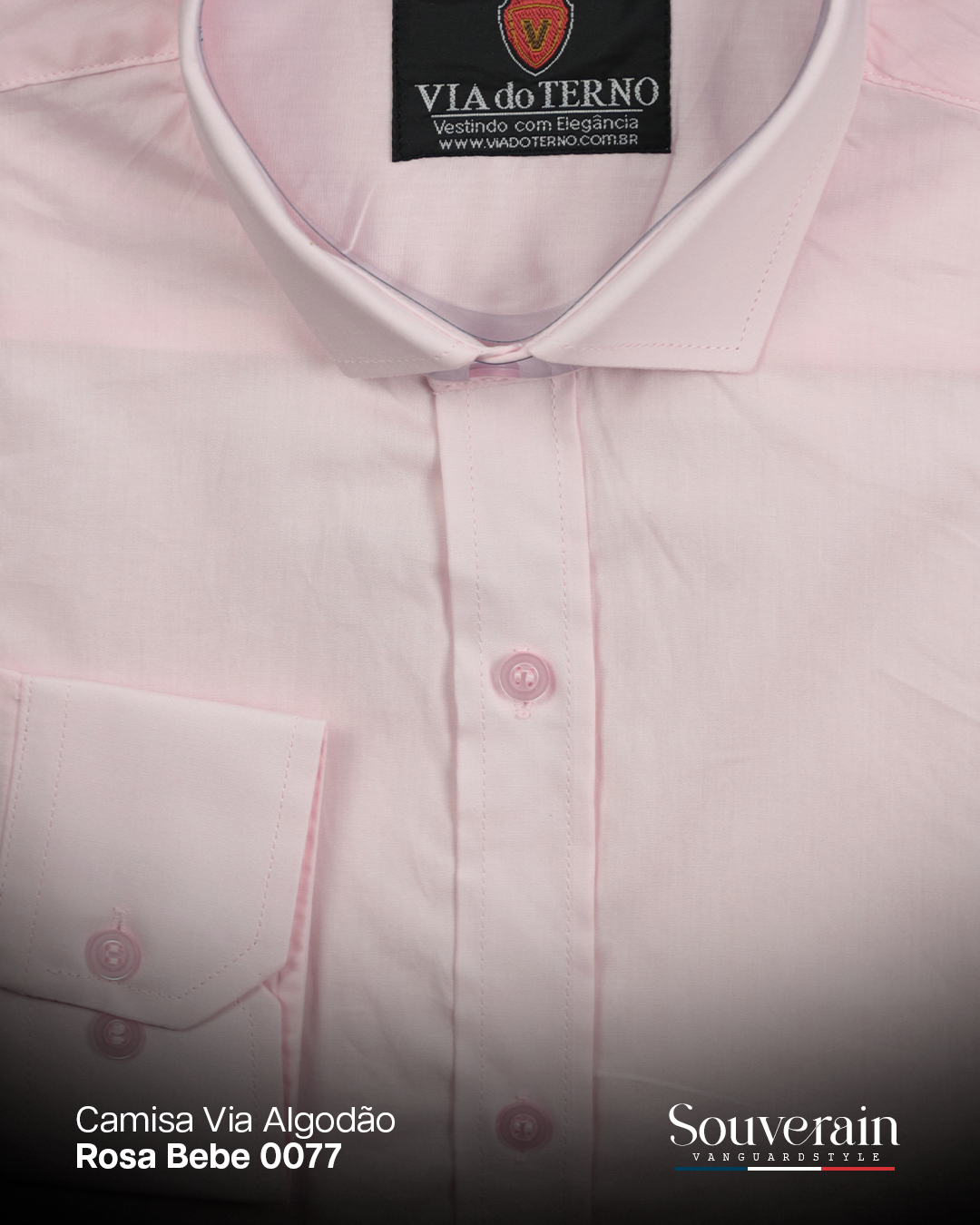 camisa via algodao rosa bebe 0077 3