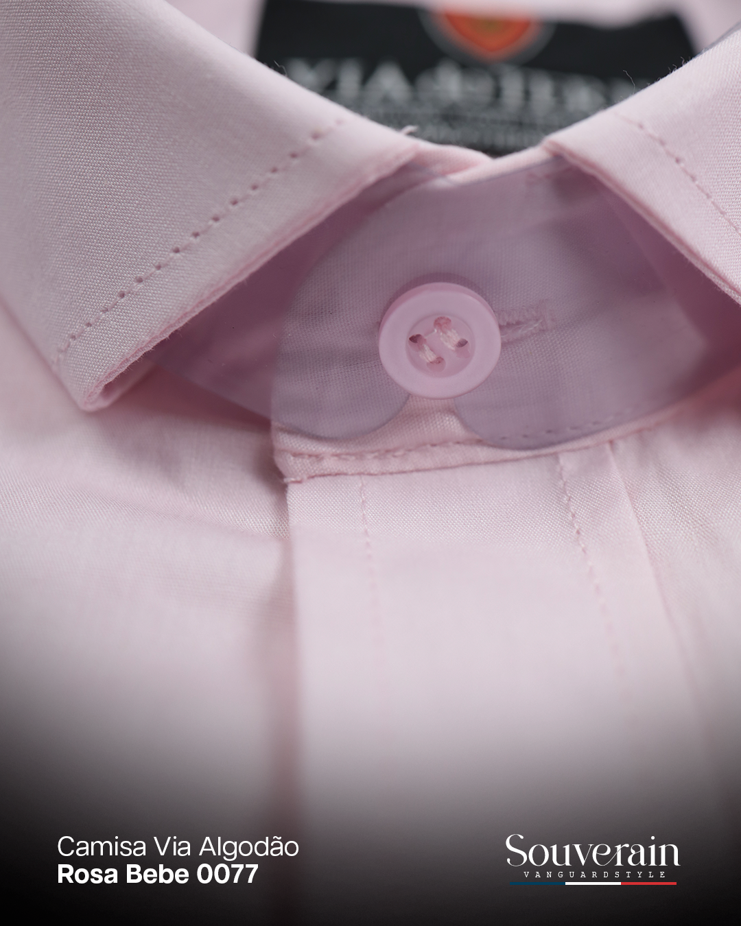 camisa via algodao rosa bebe 0077 8