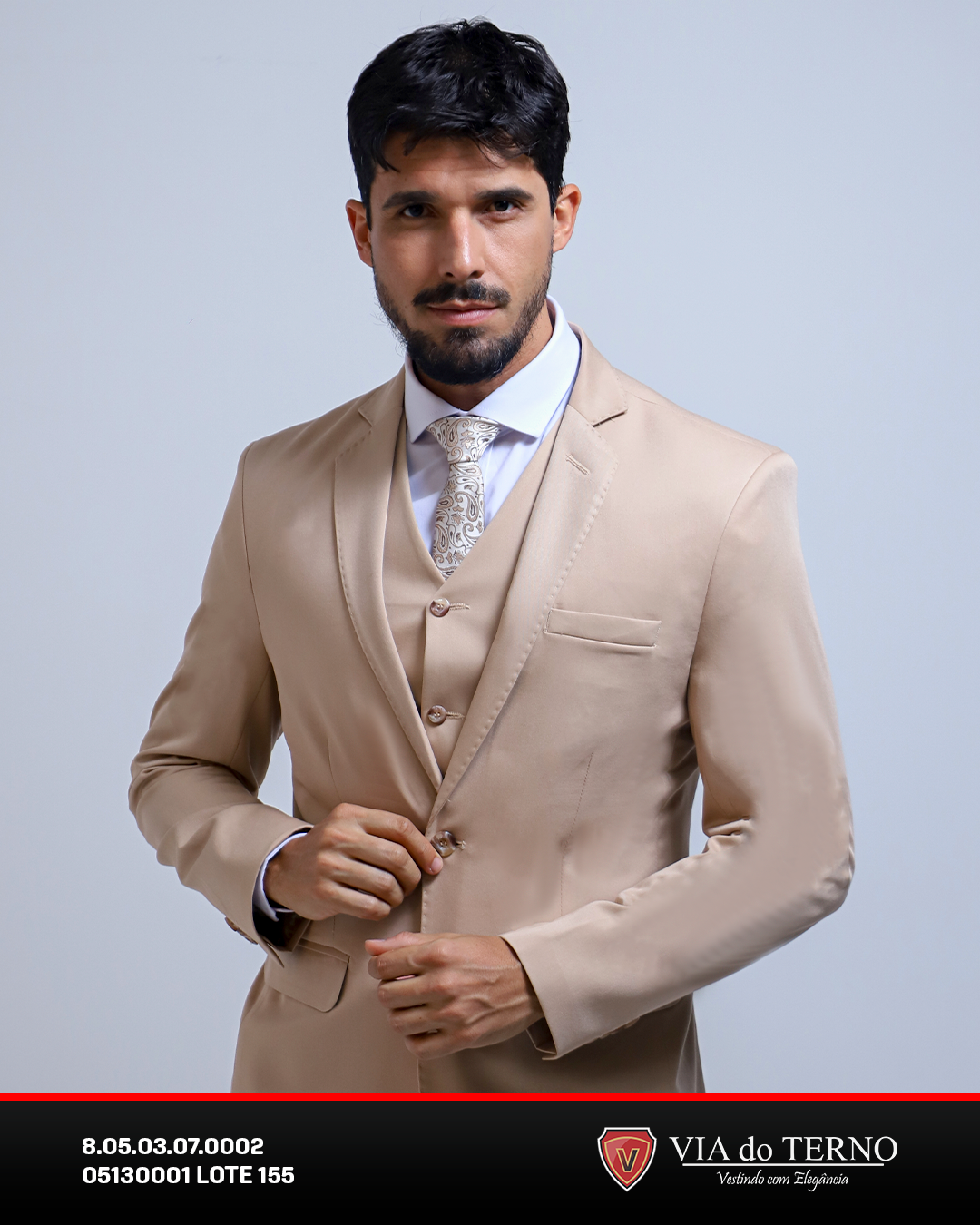 03 traje poliviscose bege