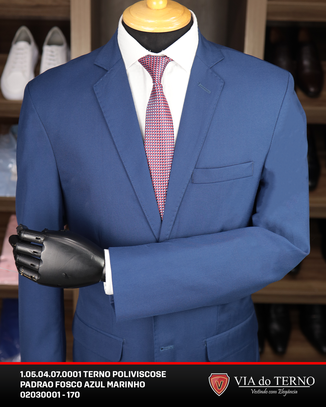 1 05 04 07 0001 terno poliviscose padrao fosco azul marinho 02030001 170 10