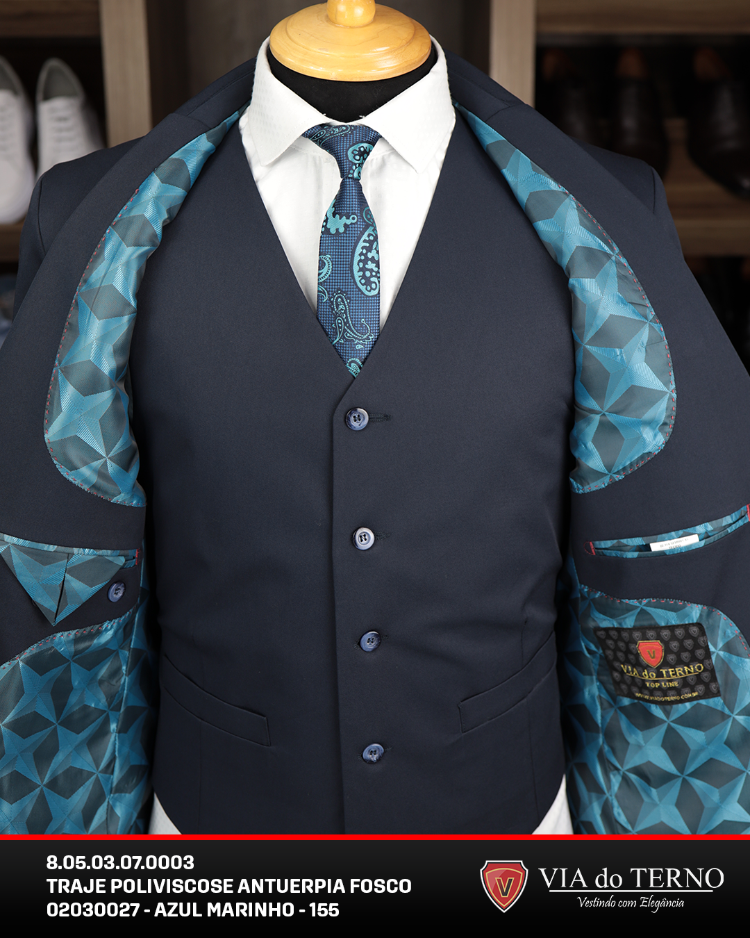 8 05 03 07 0003 traje poliviscose antuerpia fosco 02030027 azul marinho 155 3