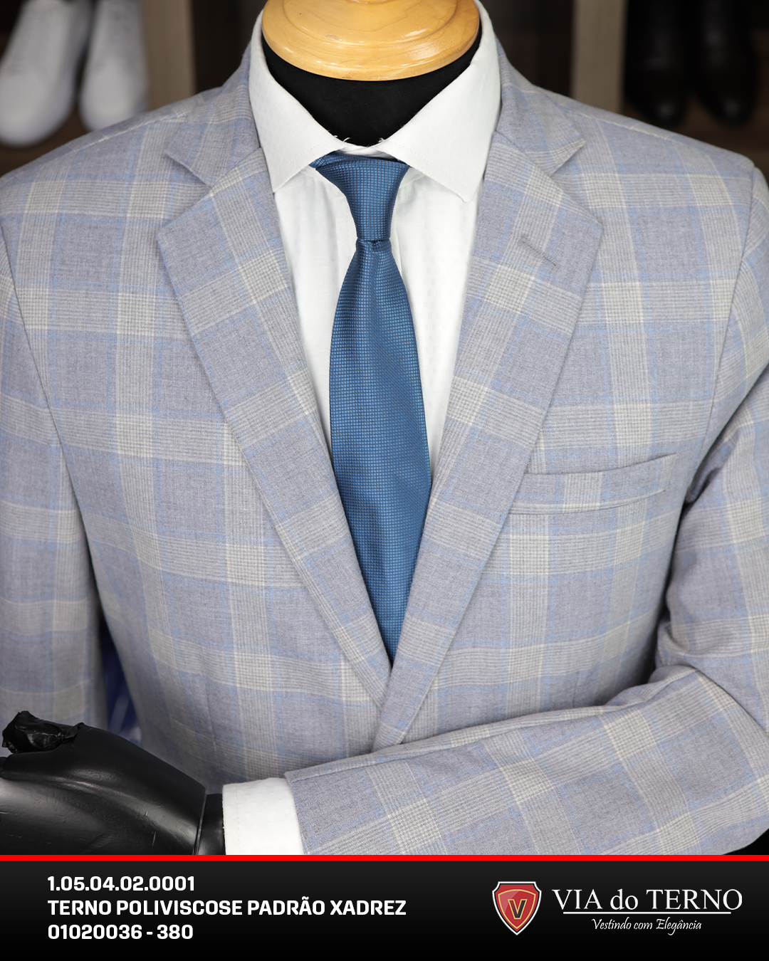 1 05 04 02 0001 terno poliviscose padrao xadrez 01020036 380 7