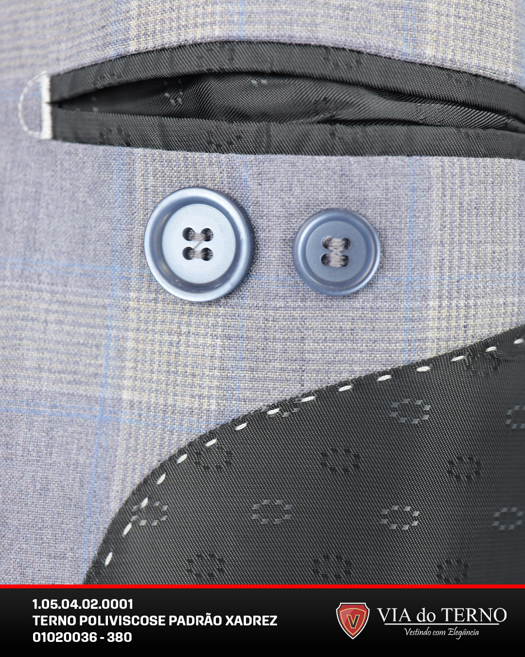 1 05 04 02 0001 terno poliviscose padrao xadrez 01020036 380 9