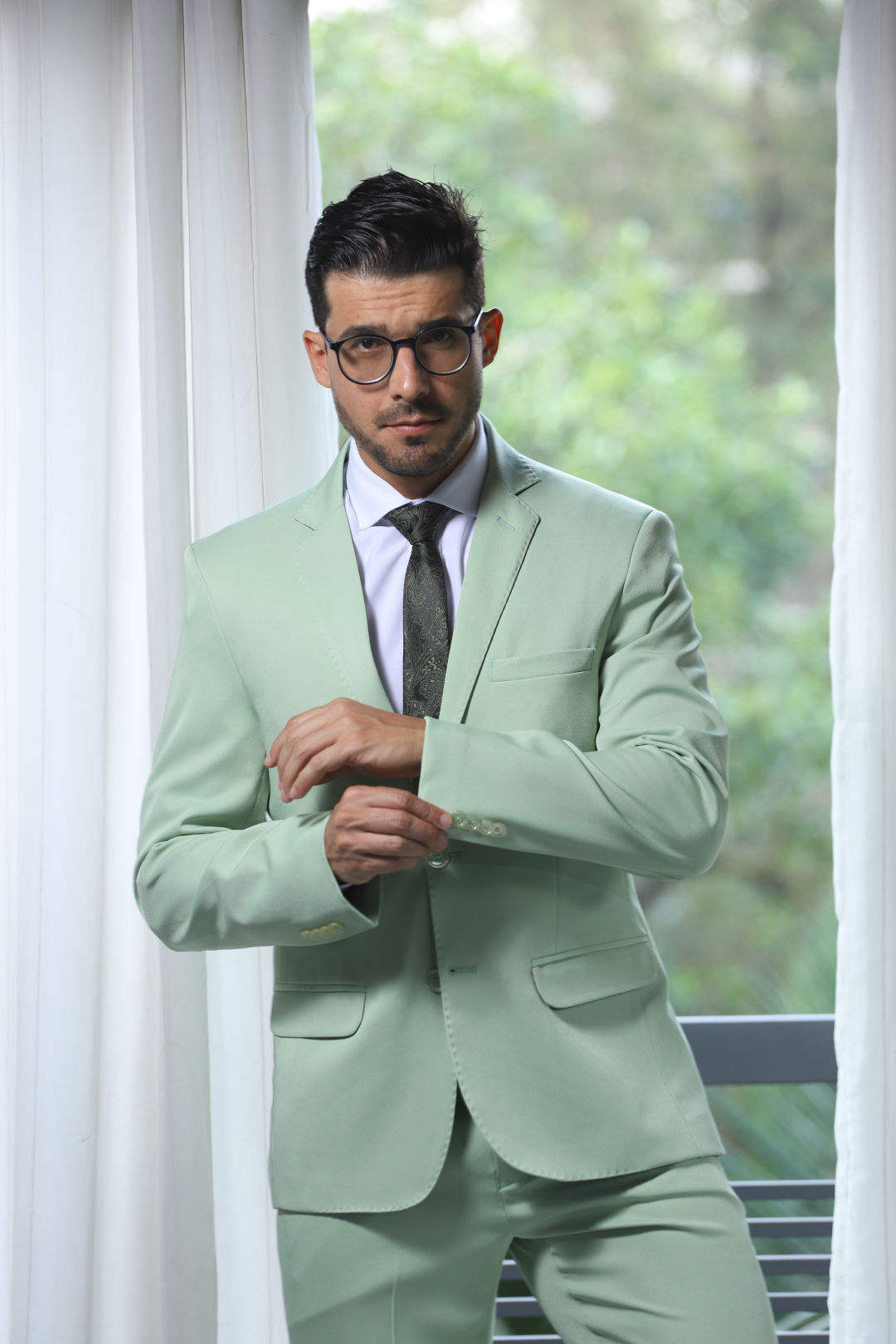 02 terno slim microfibra verde gelato