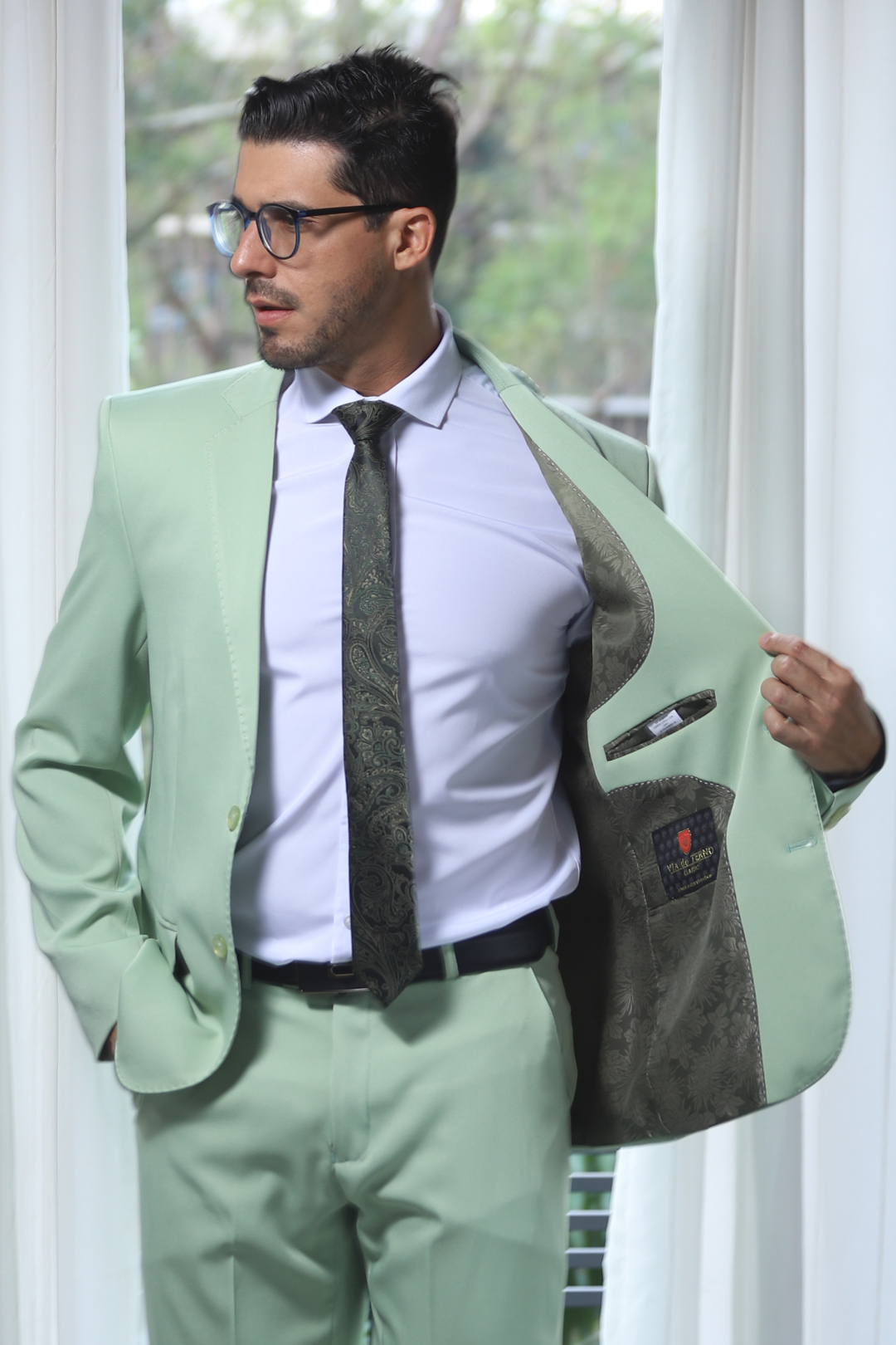 03 terno slim microfibra verde gelato