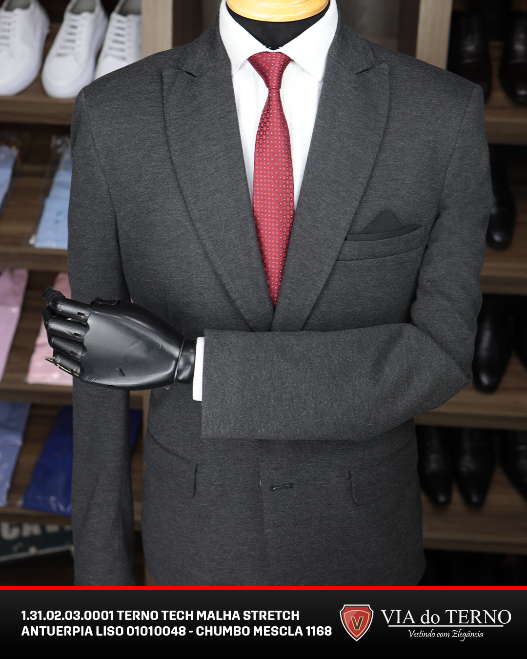 1 31 02 03 0001 terno tech malha stretch antuerpia liso 01010048 chumbo mescla 1168 10