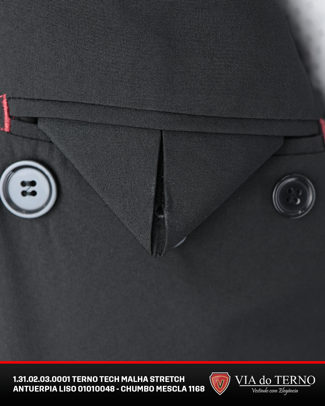 1 31 02 03 0001 terno tech malha stretch antuerpia liso 01010048 chumbo mescla 1168 5
