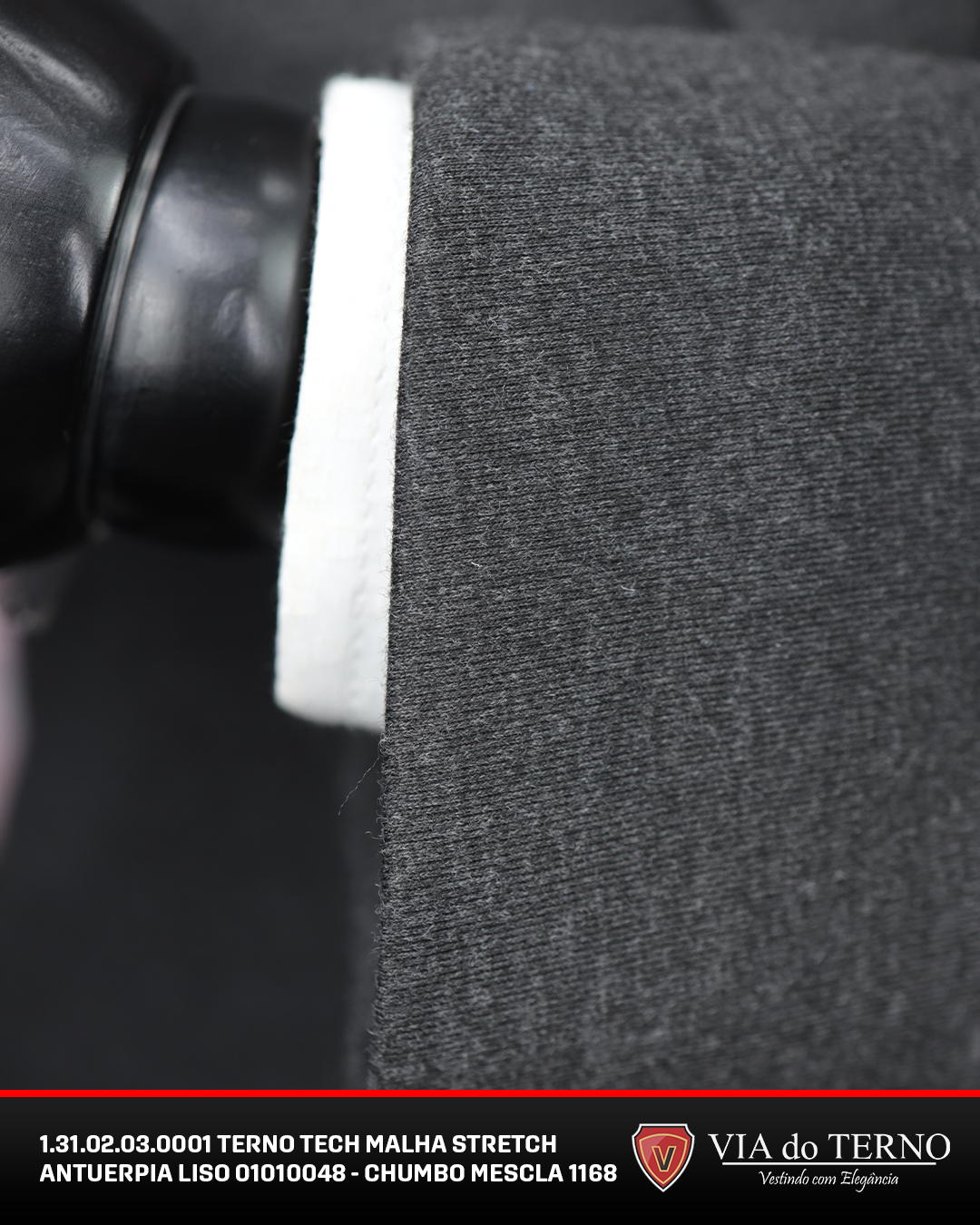1 31 02 03 0001 terno tech malha stretch antuerpia liso 01010048 chumbo mescla 1168 12