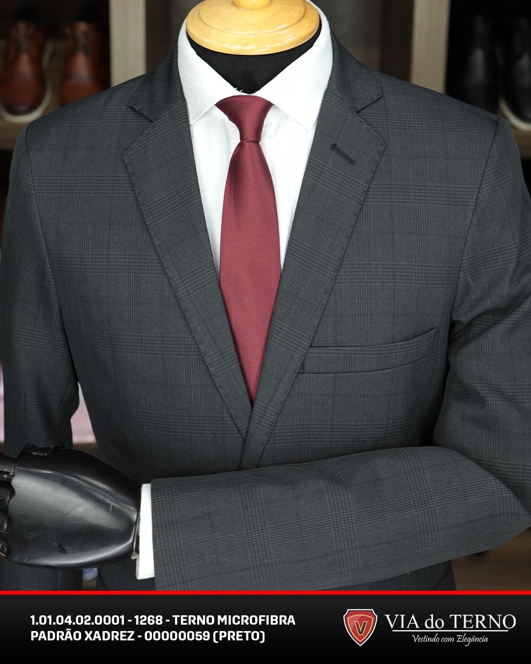 02 terno slim microfibra black