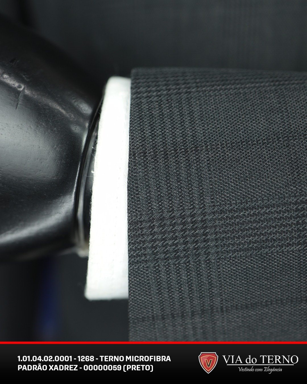 05 terno slim microfibra black