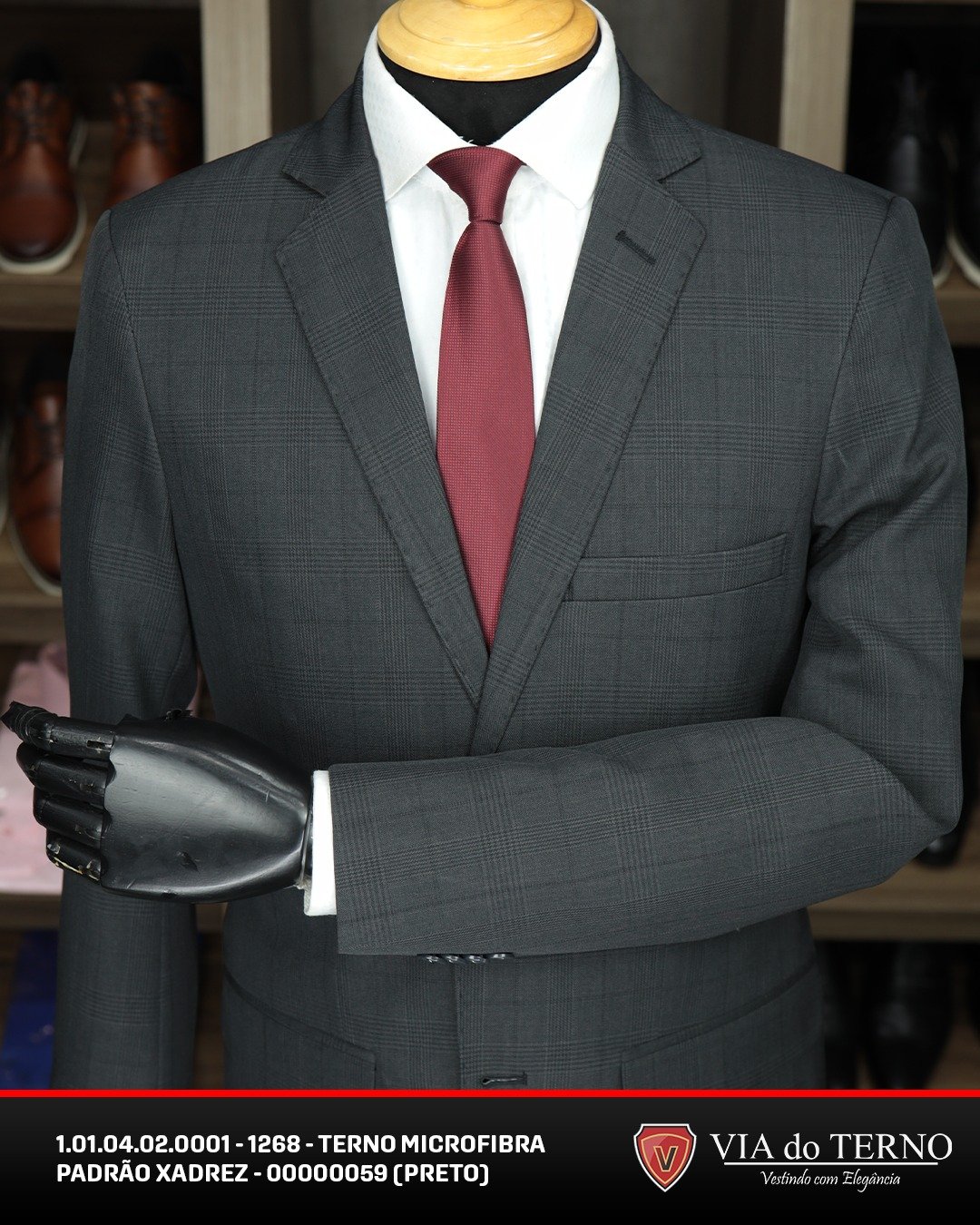 07 terno slim microfibra black