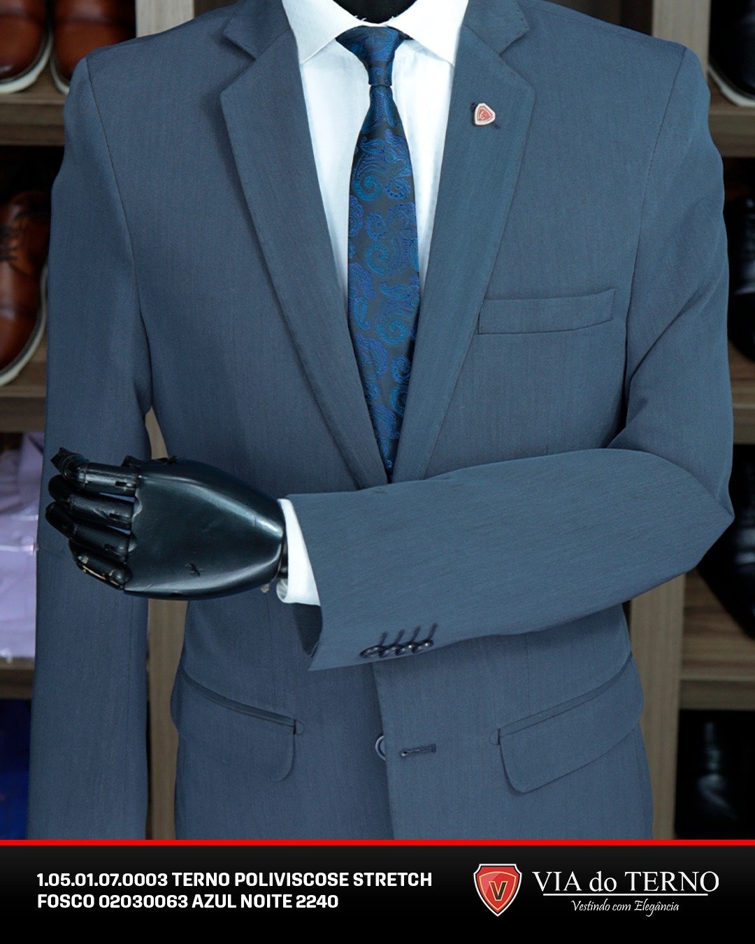 02 terno slim poliviscose azul noite