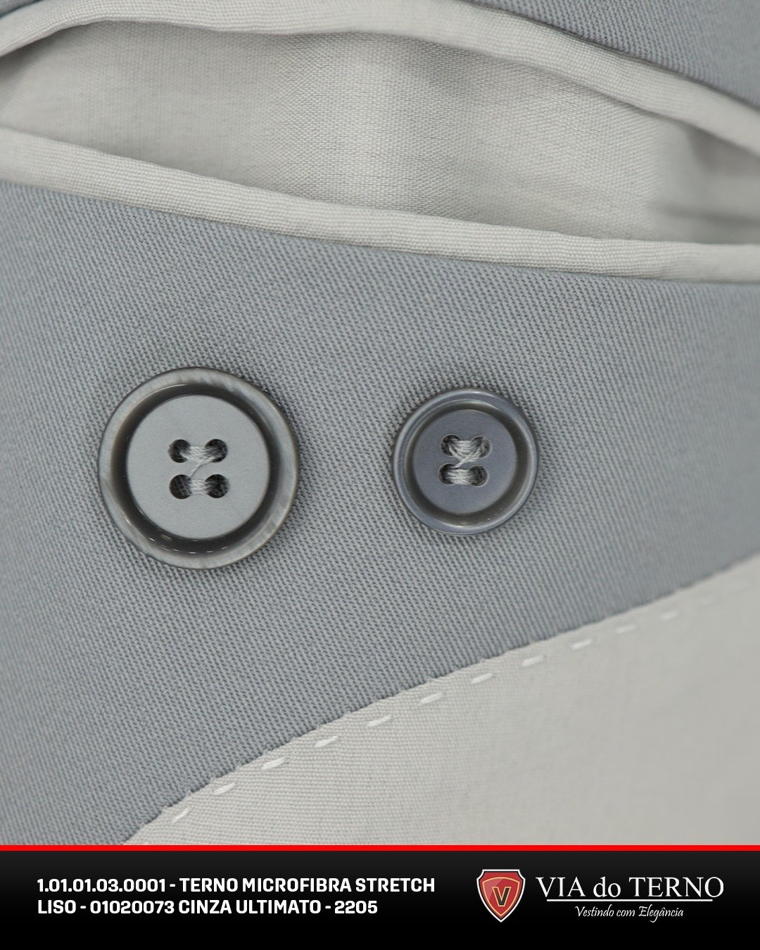 06 terno slim microfibra cinza ultimato