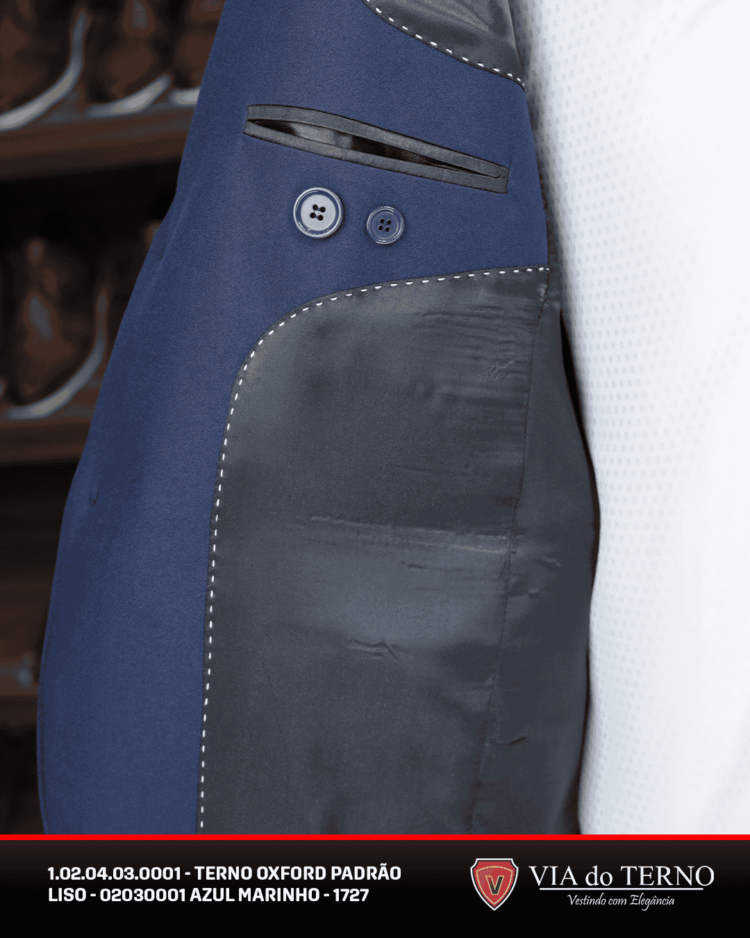 06 terno slim oxford azul marinho