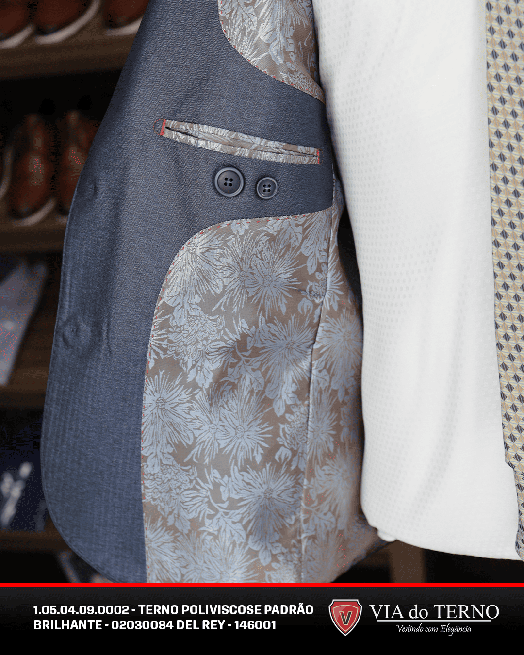 06 terno slim poliviscose del rey brilhante