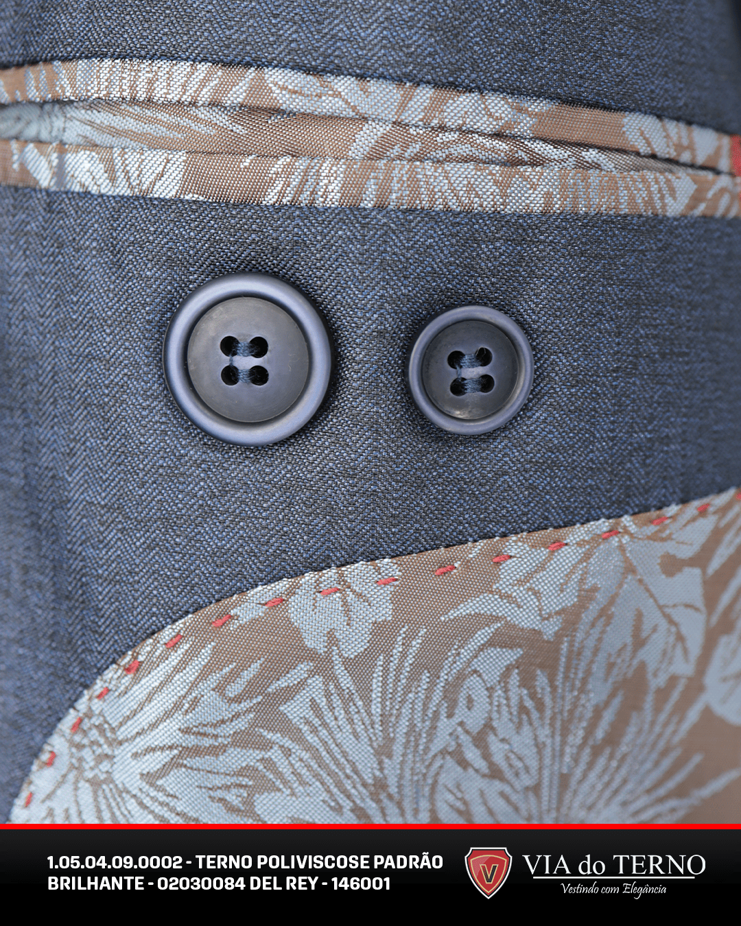 07 terno slim poliviscose del rey brilhante