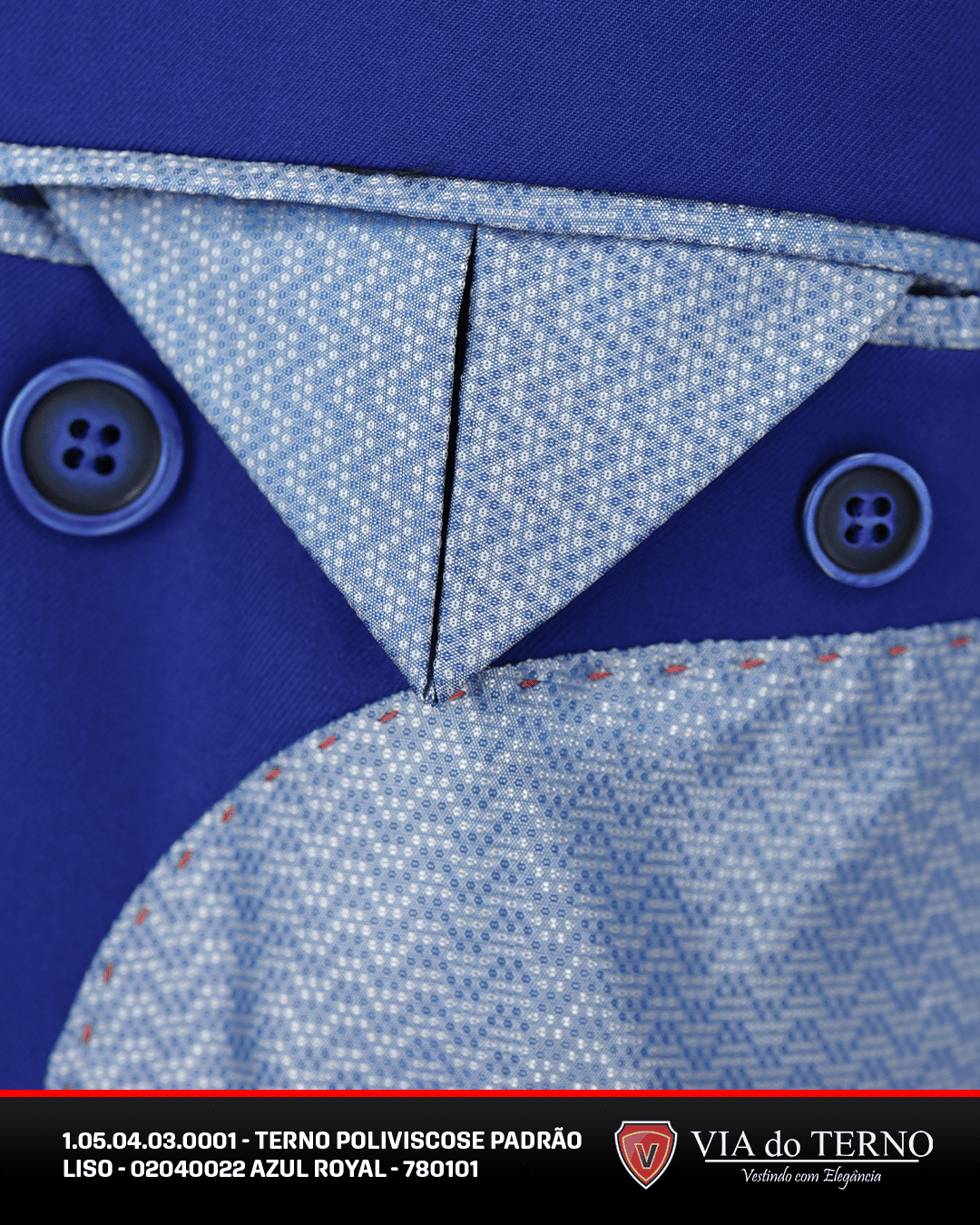 07 terno slim poliviscose azul royal