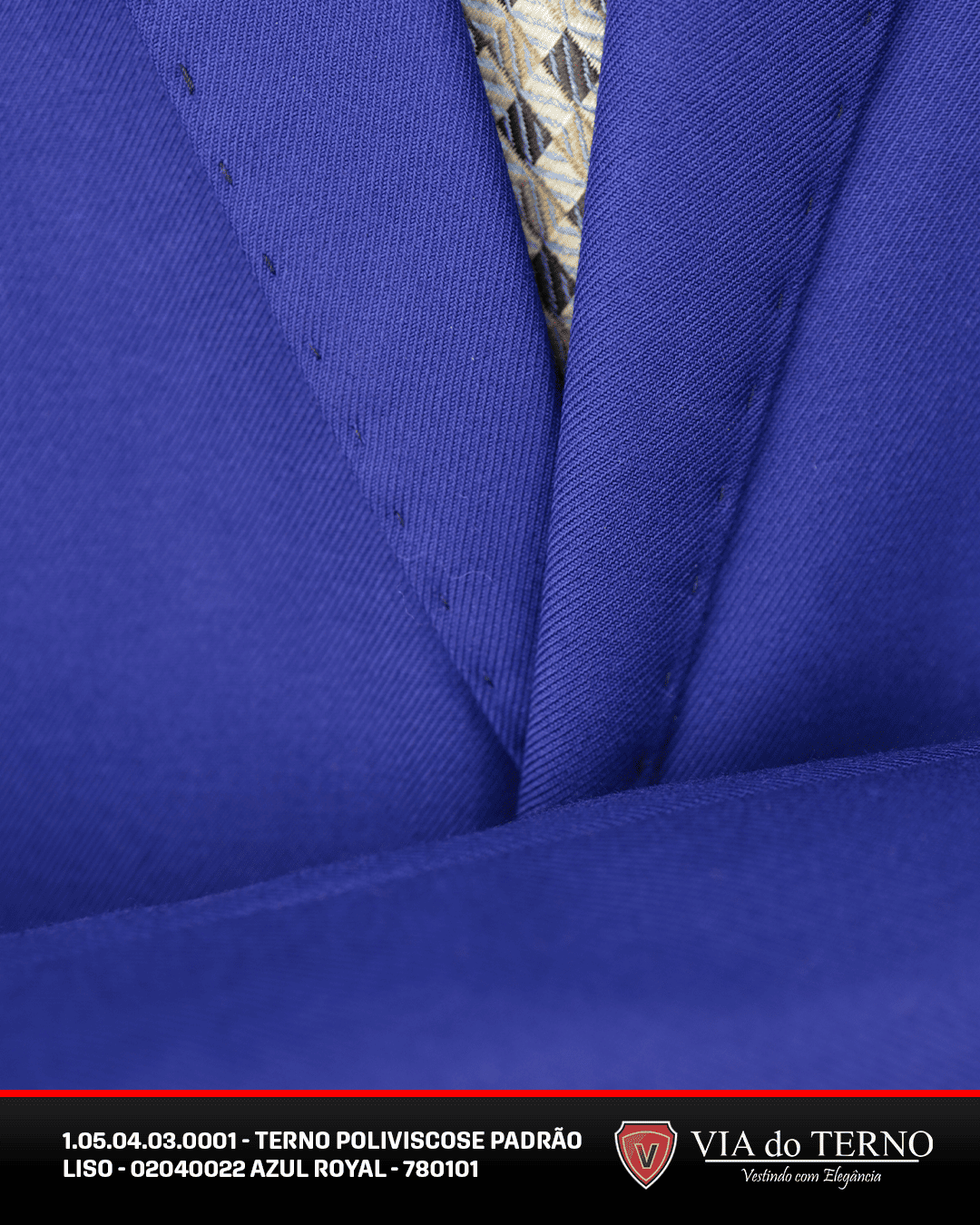 12 terno slim poliviscose azul royal