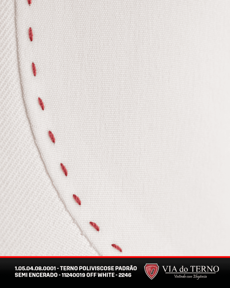 04 terno slim poliviscose branco