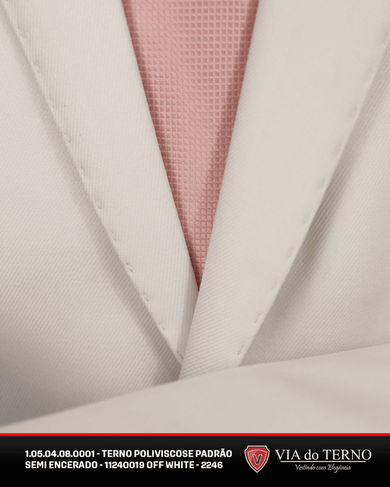 07 terno slim poliviscose branco