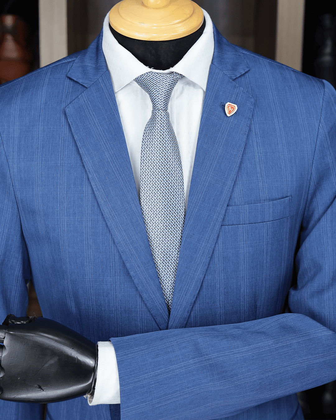 07 terno slim microfibra navy xadrez