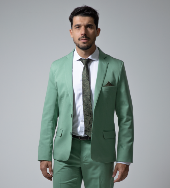 06 terno slim poliviscose verde pistache
