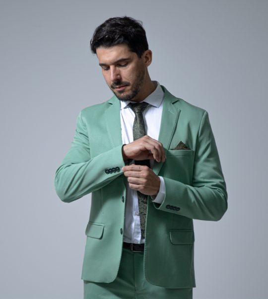 07 terno slim poliviscose verde pistache