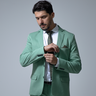 07 terno slim poliviscose verde pistache