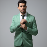 10 terno slim poliviscose verde pistache