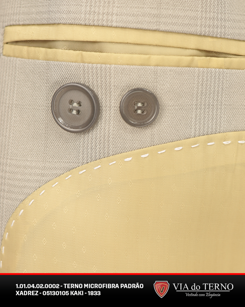 07 terno slim microfibra kaki