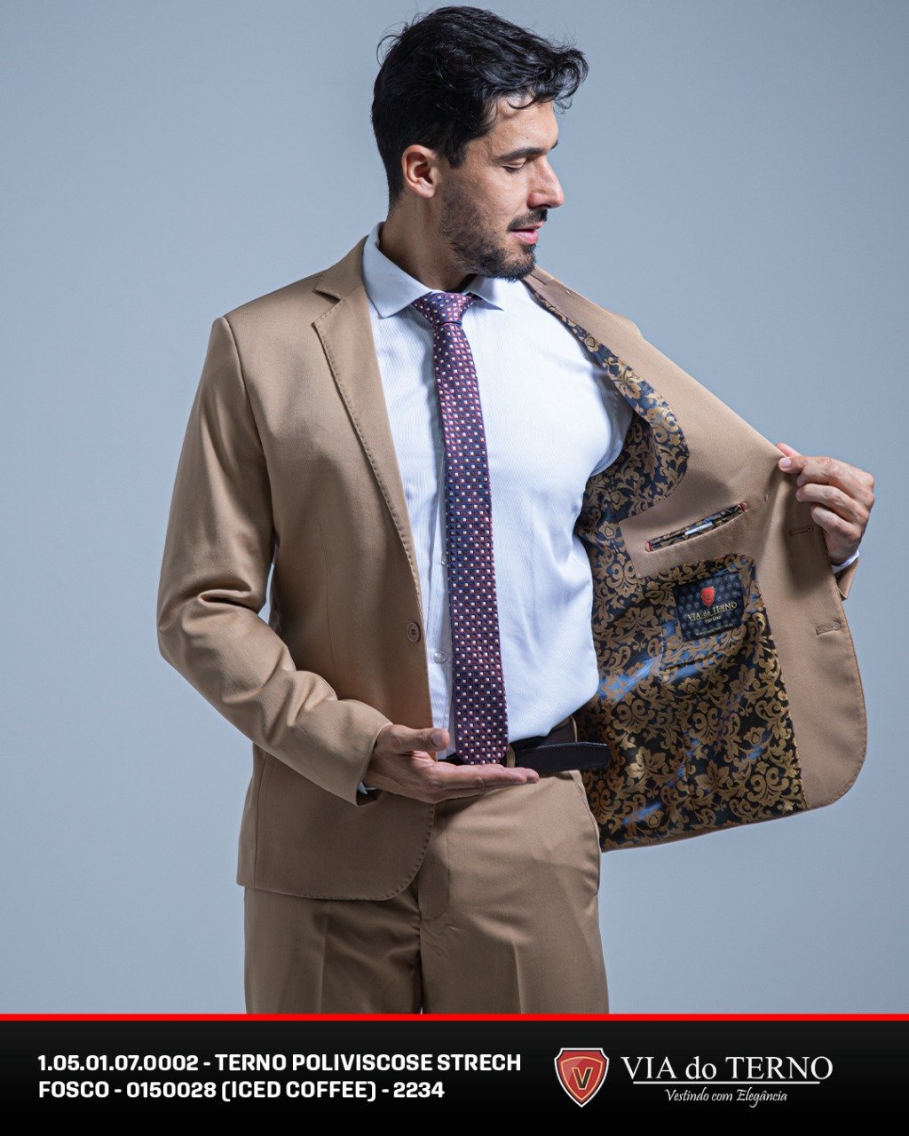 16 terno slim poliviscose iced coffee