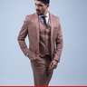 05 traje poliviscose cognac fosco