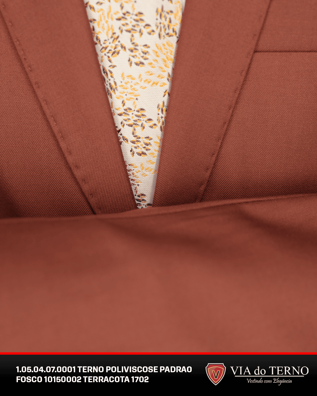 07 terno slim poliviscose terracota fosco