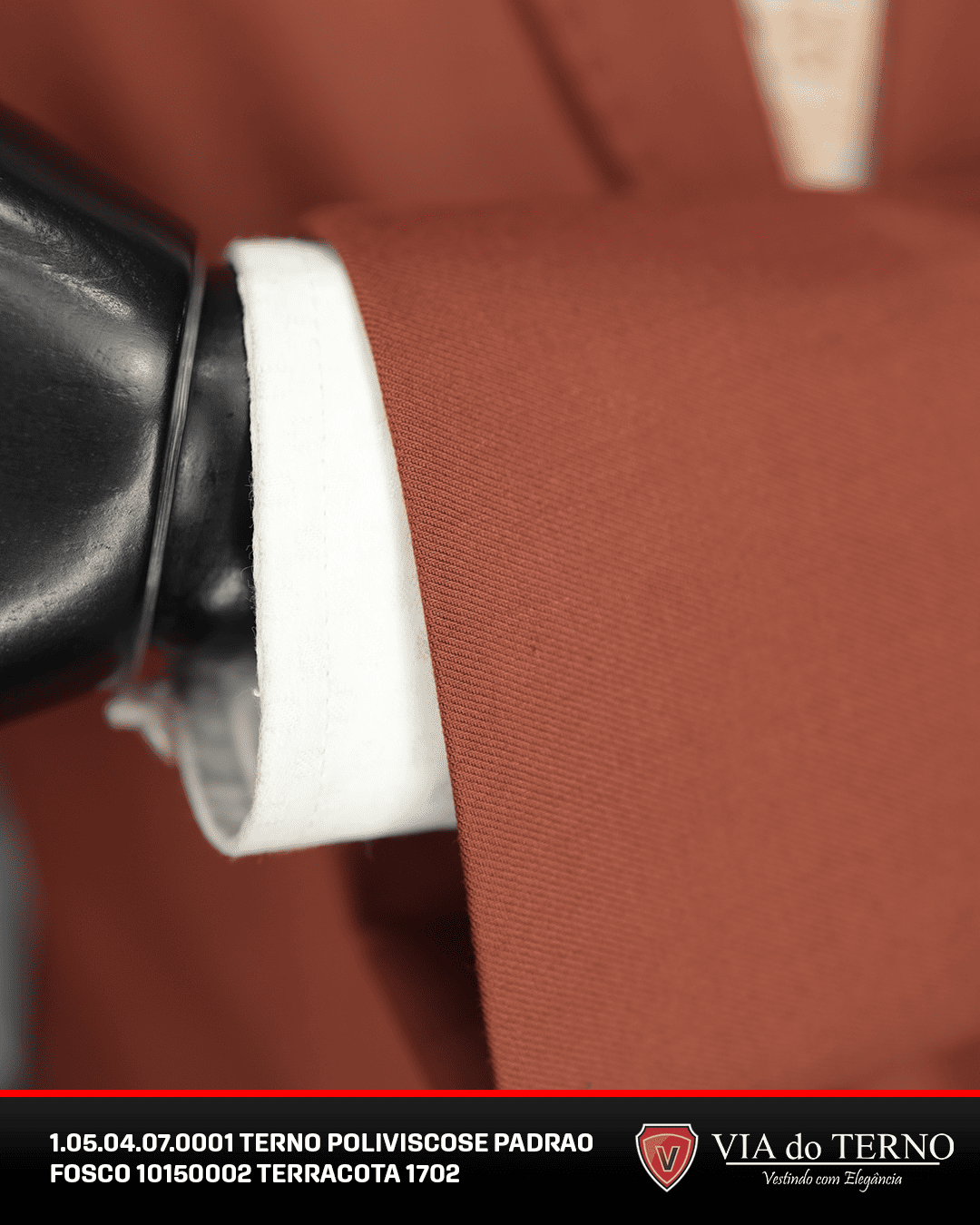 08 terno slim poliviscose terracota fosco