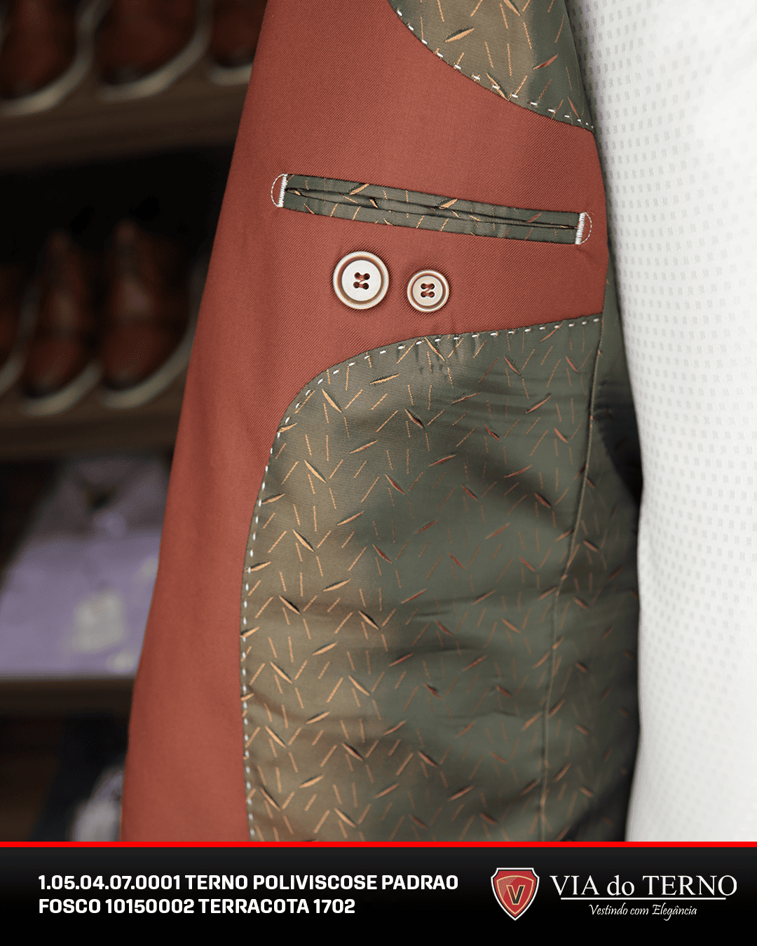 09 terno slim poliviscose terracota fosco