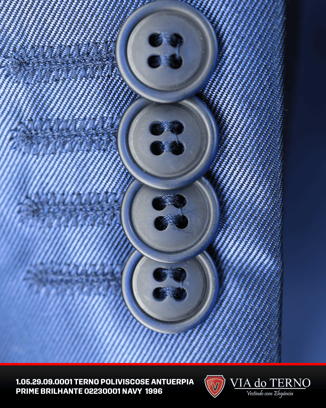 01 terno slim poliviscose azul navy brilhante