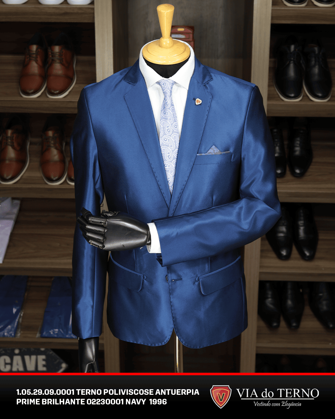 06 terno slim poliviscose azul navy brilhante