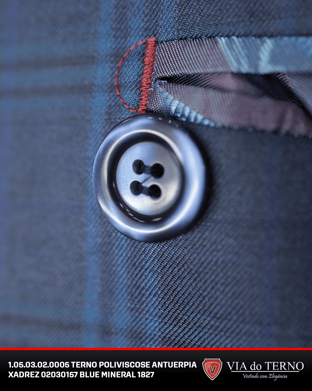 02 terno slim poliviscose blue mineral