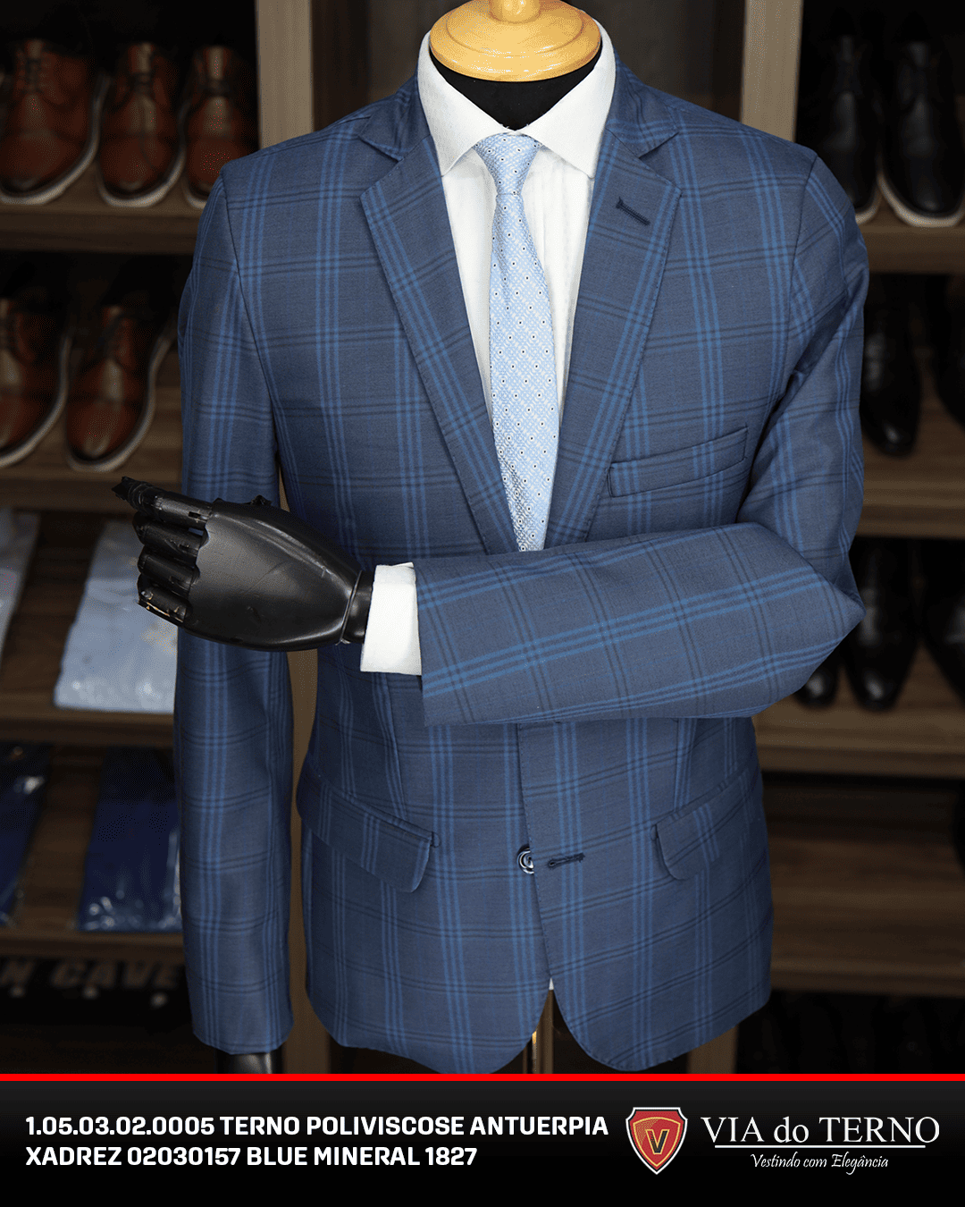 04 terno slim poliviscose blue mineral