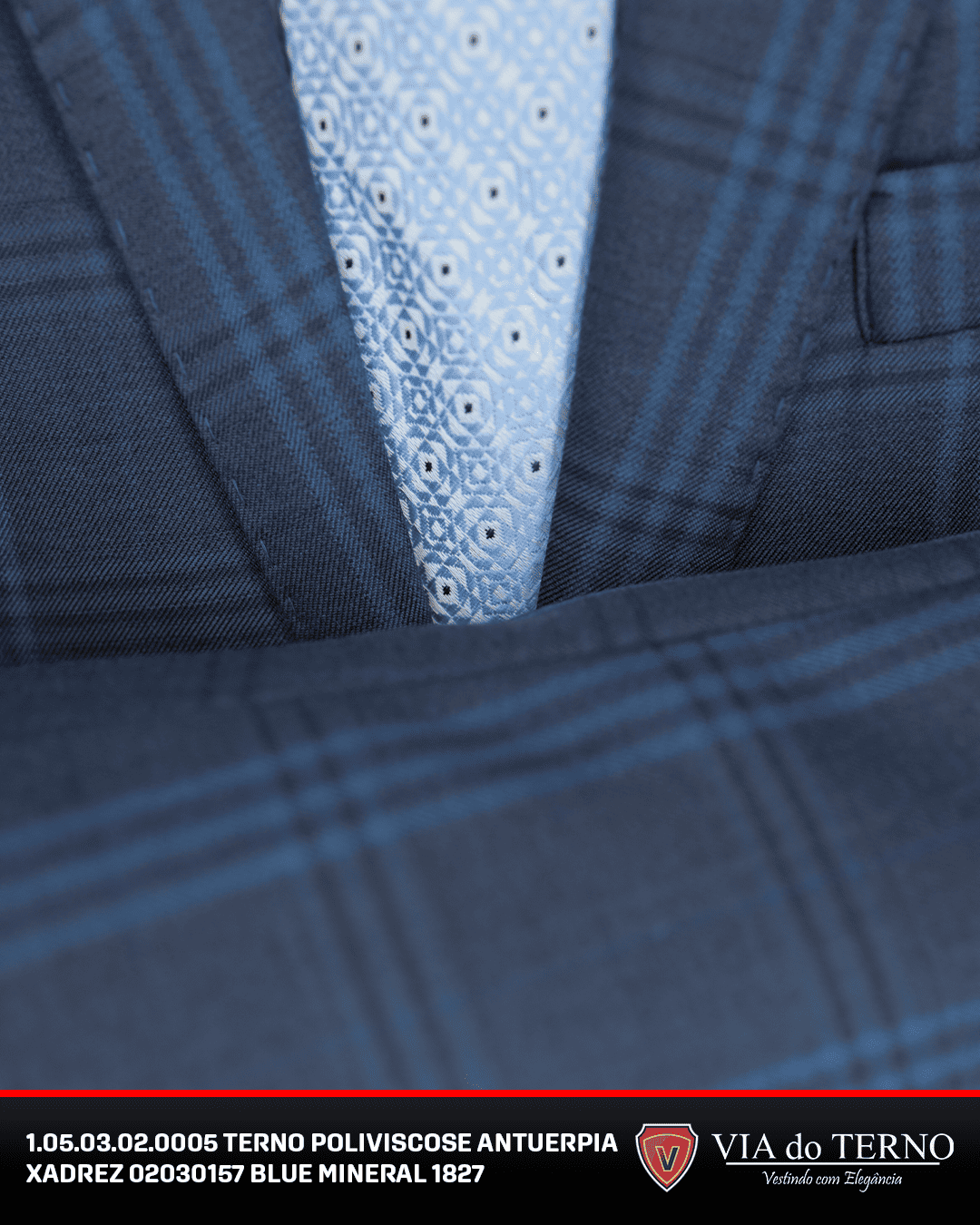 06 terno slim poliviscose blue mineral