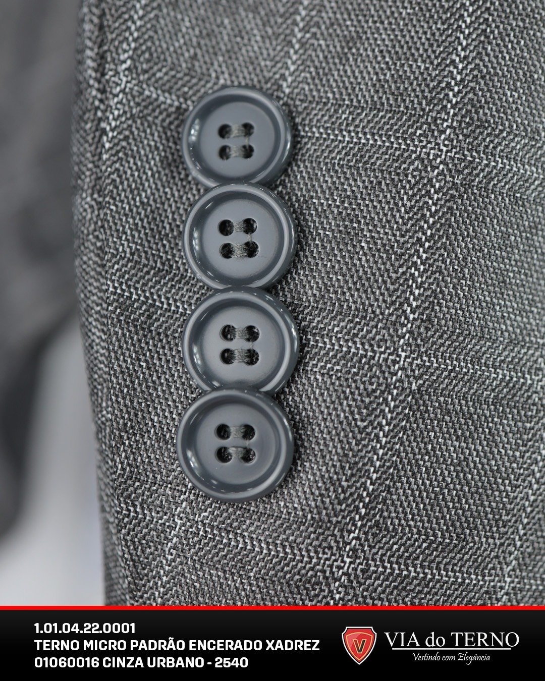 05 terno slim microfibra cinza xadrez encerado
