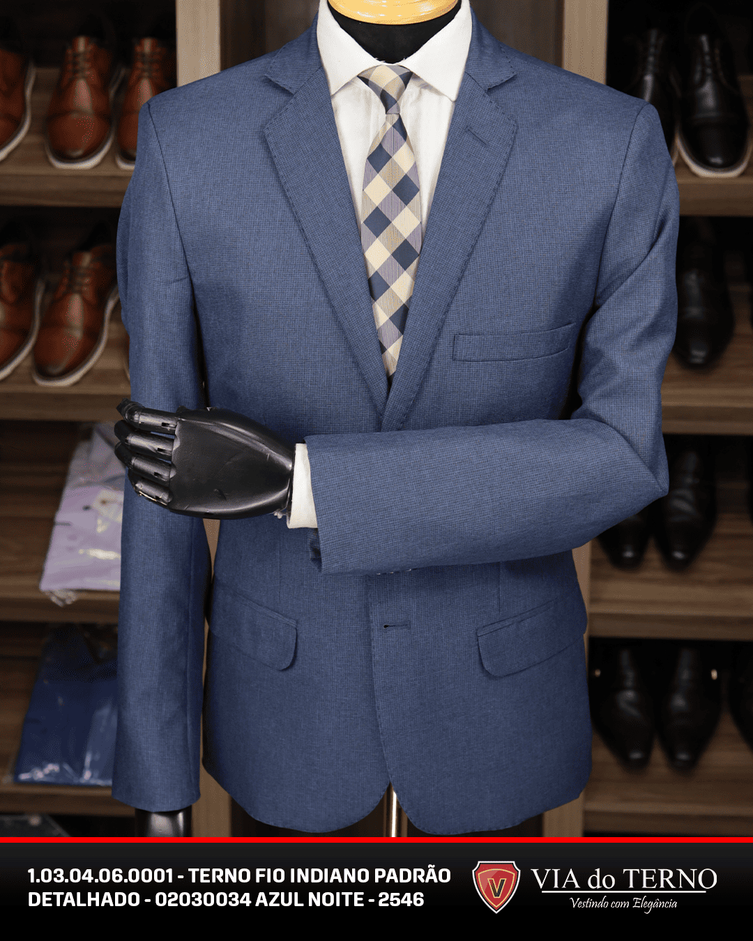 03 terno slim fio indiano azul noite