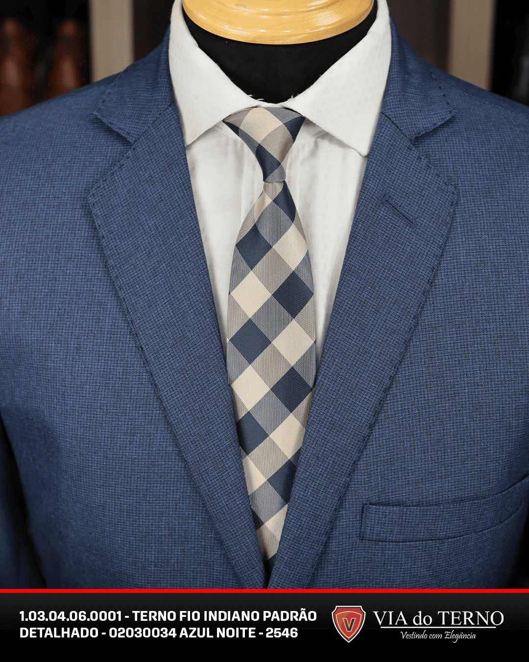 04 terno slim fio indiano azul noite
