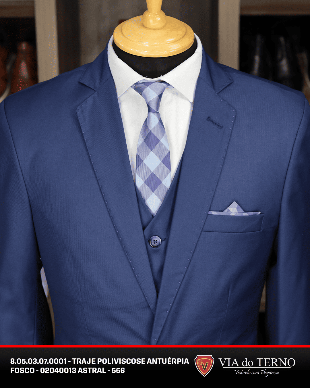 02 traje completo poliviscose azul astral