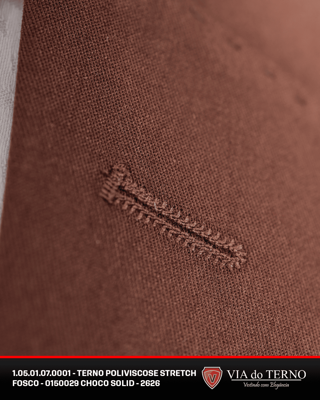 04 terno slim poliviscose choco solid