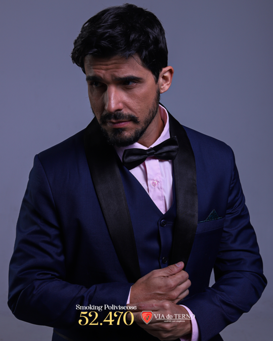 03 smoking azul marinho